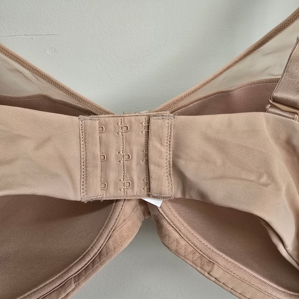 Wonderbra 2 Ways to Wear Underwire Bra 40D Beige Mesh Trim Minimalist E2677H - Picture 7 of 14